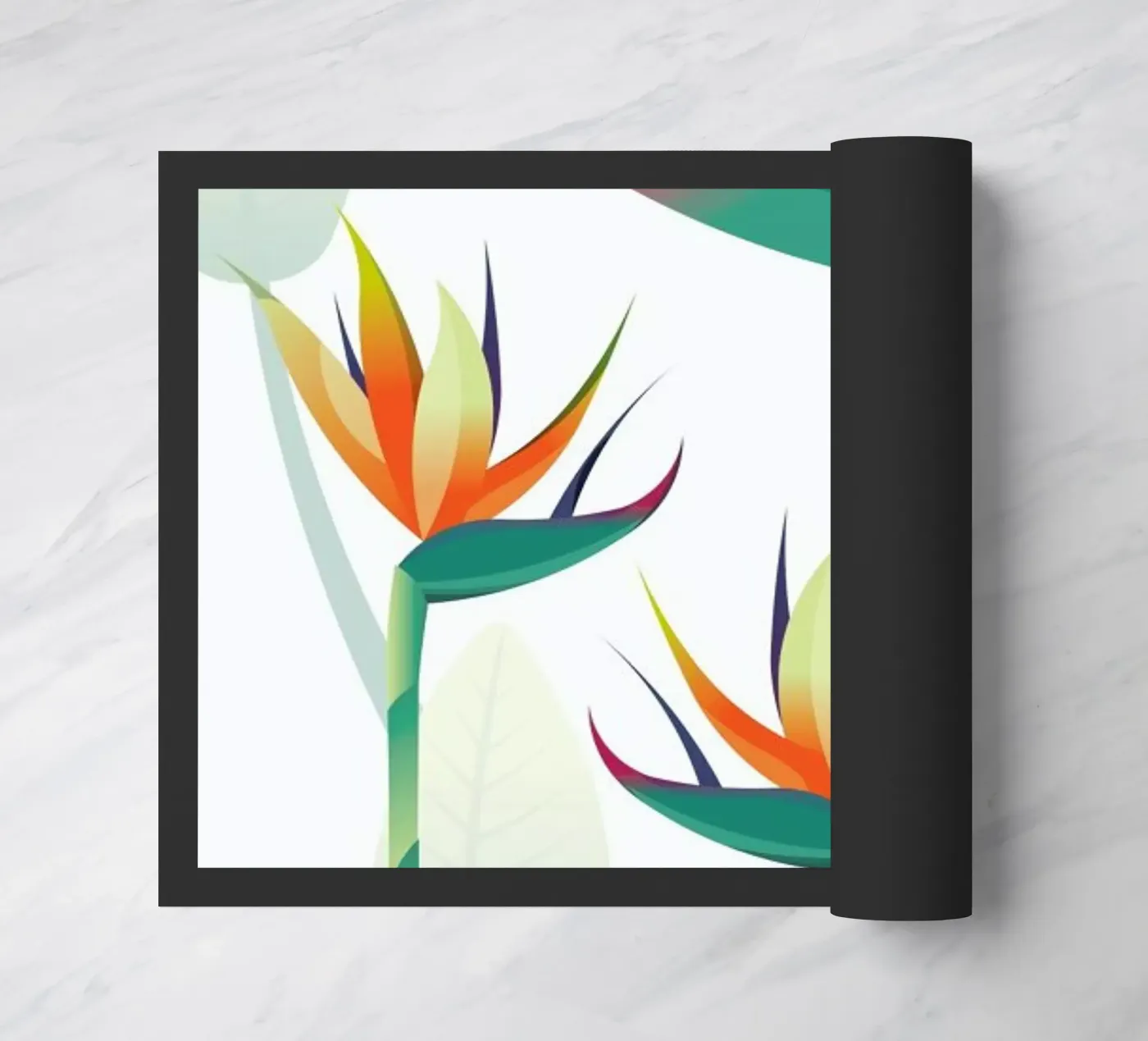 Strelitzia doormat by Sabrina Ziegenhorn