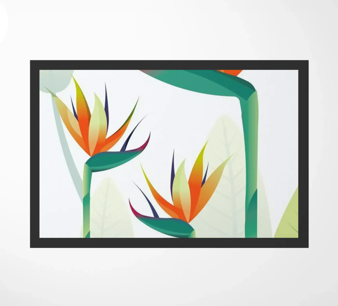 Strelitzia doormat by Sabrina Ziegenhorn