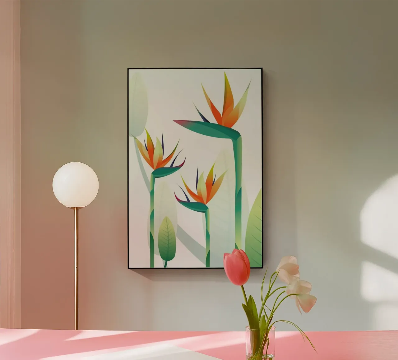 Strelitzia plexiglass da Sabrina Ziegenhorn