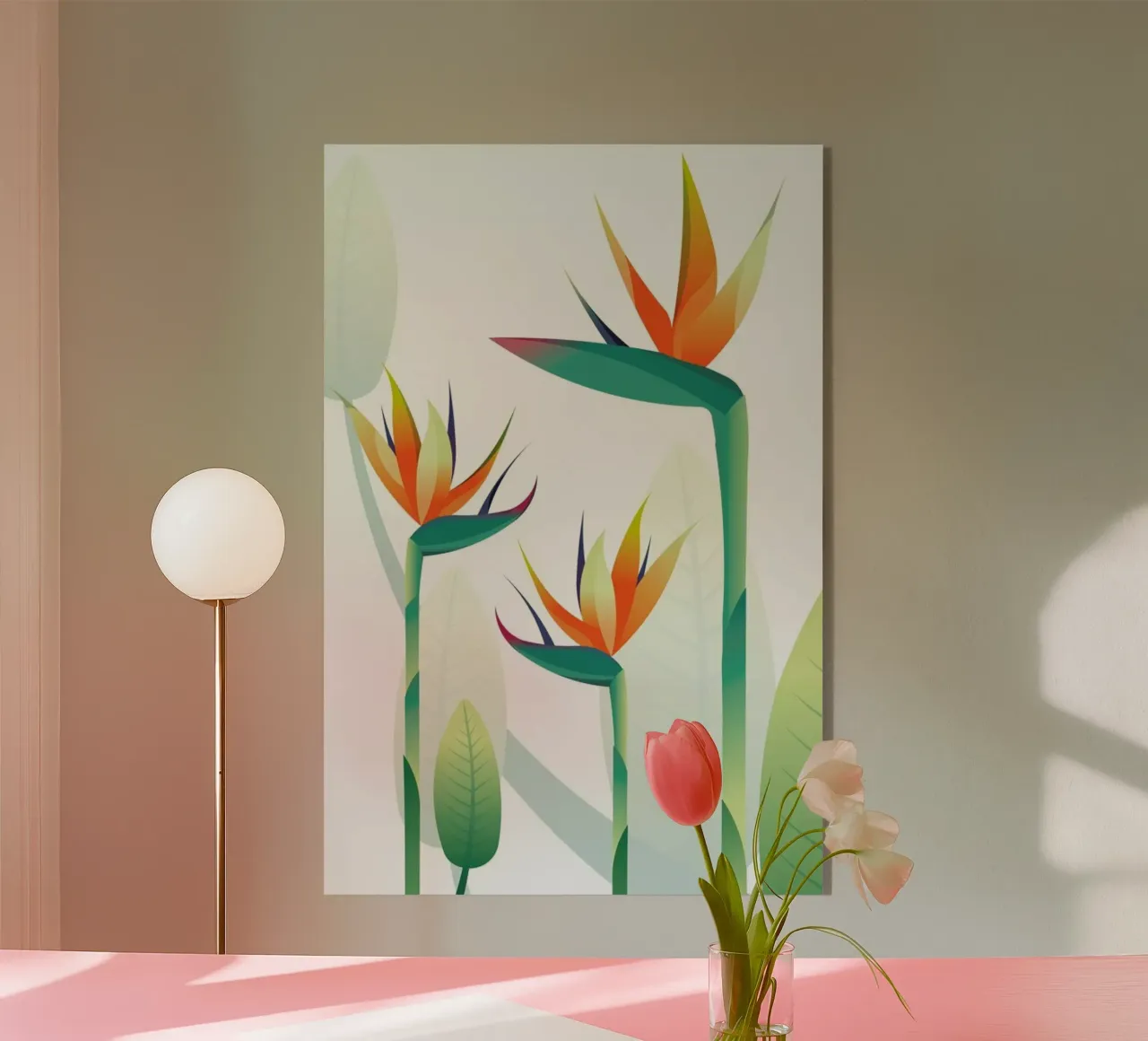 Strelitzia plexiglass da Sabrina Ziegenhorn