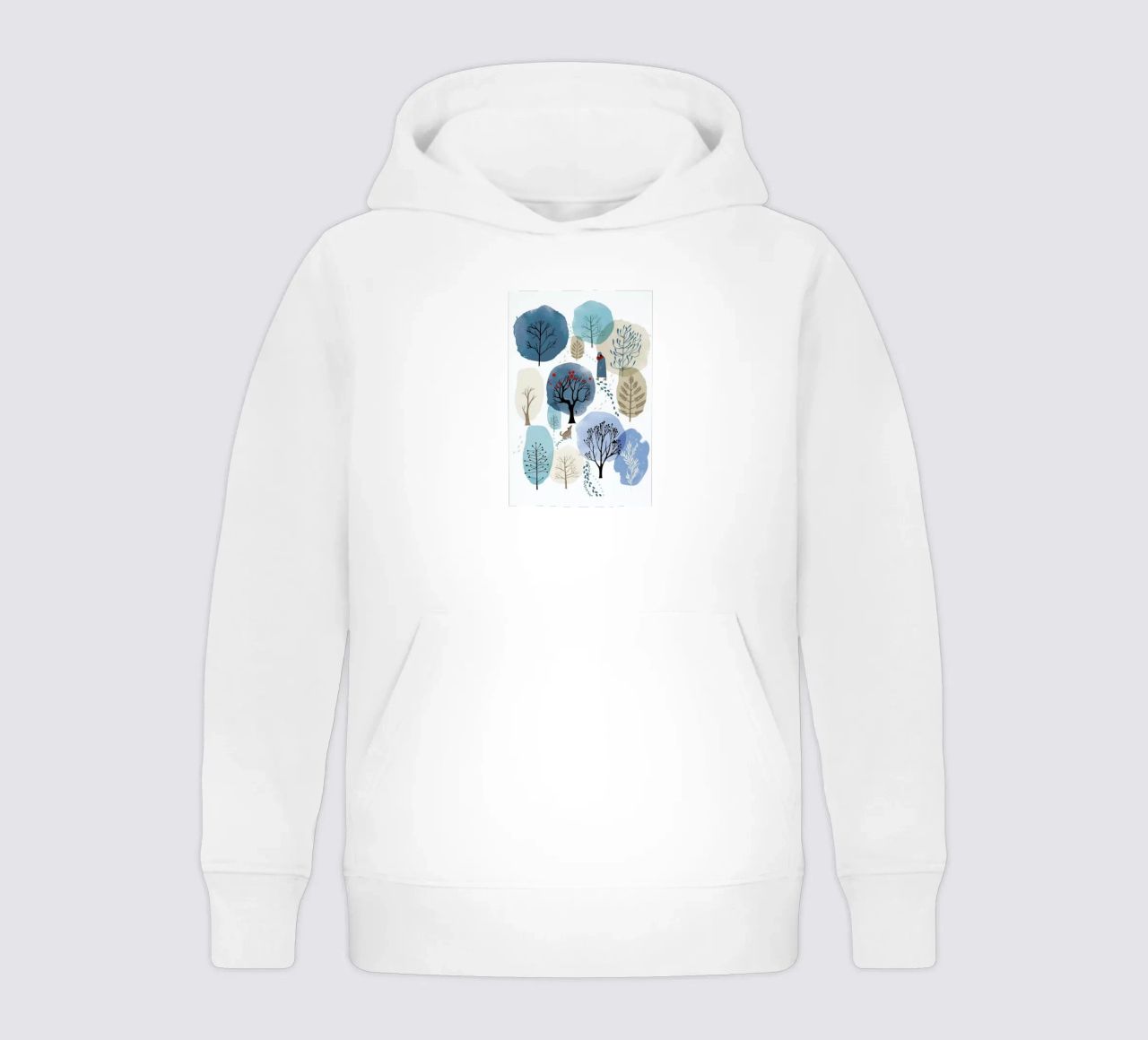 Winter Forest kinder hoodie van Little Flourishes