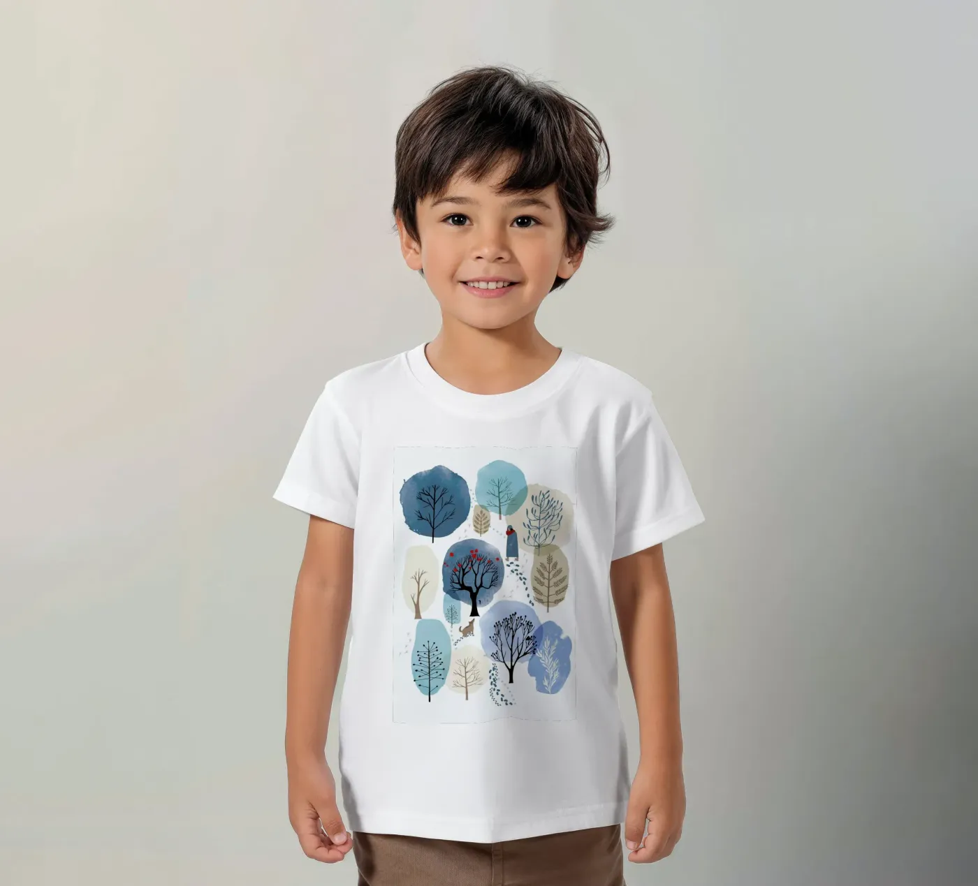 Winter Forest t-shirt bambini da Little Flourishes