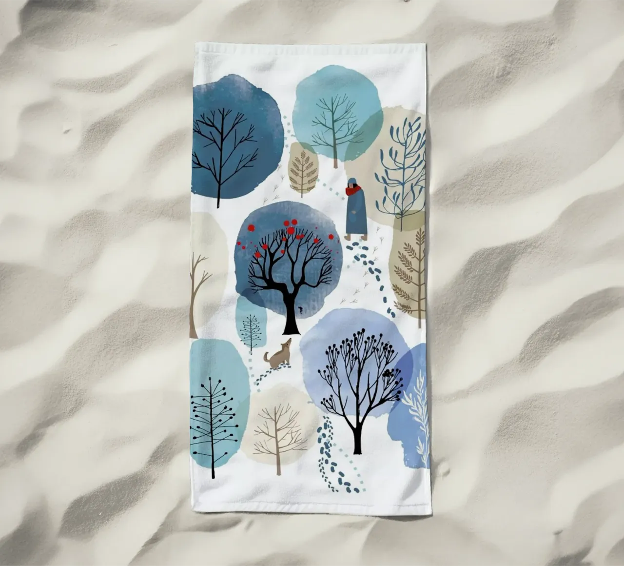 Winter Forest telo mare da Little Flourishes