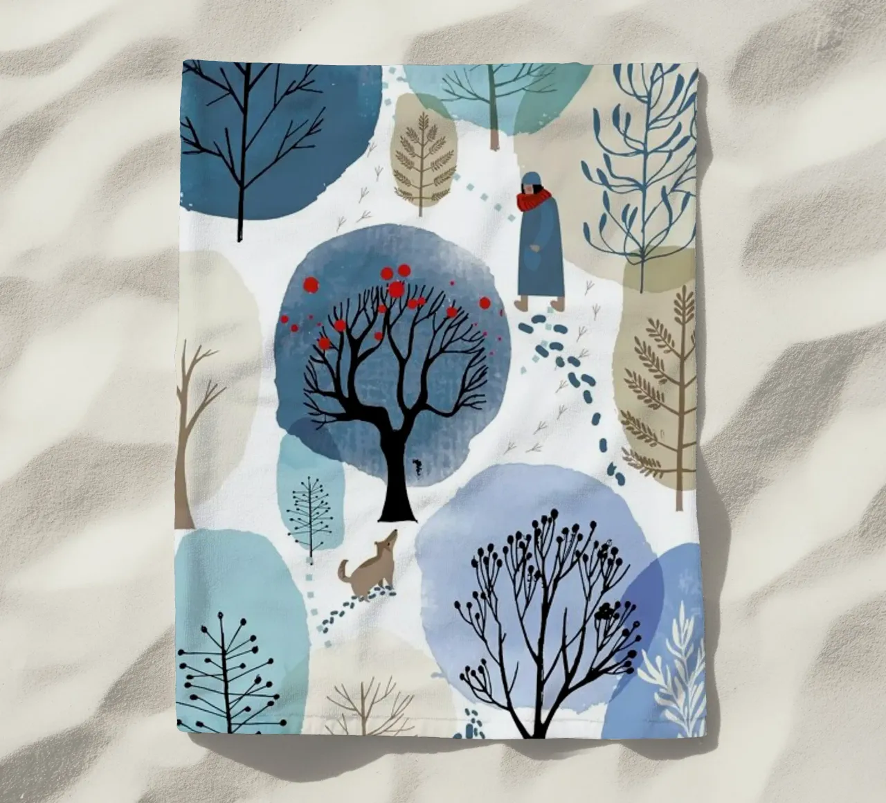 Winter Forest telo mare da Little Flourishes