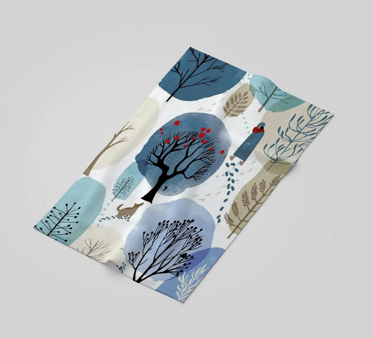 Winter Forest telo mare da Little Flourishes