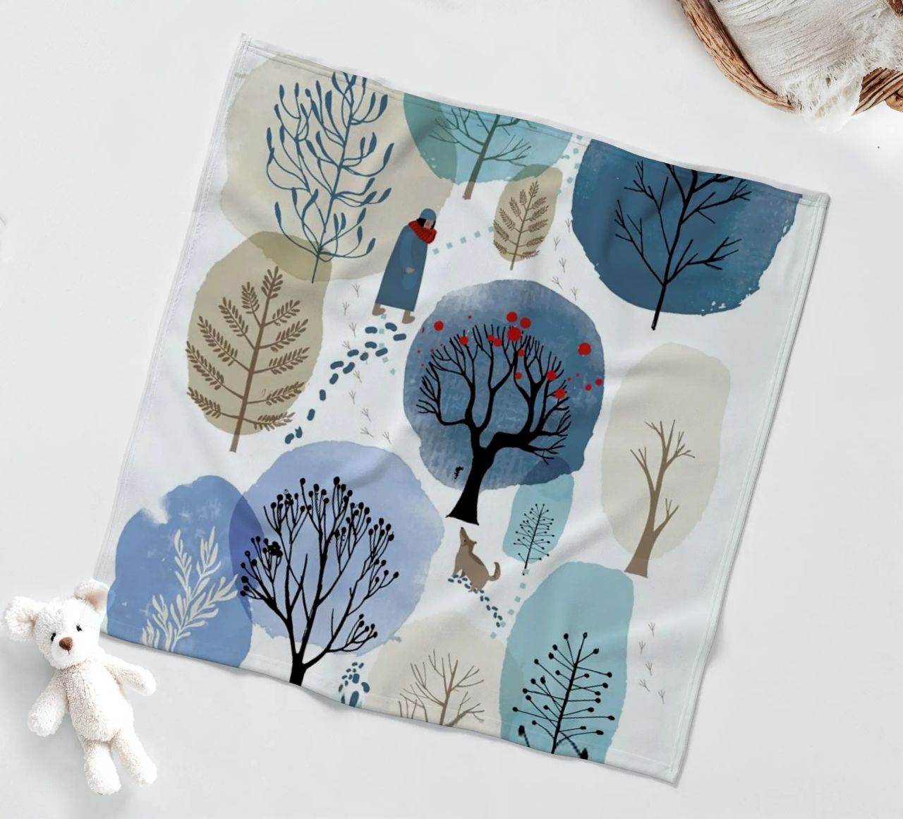 Winter Forest coperta in pile da Little Flourishes