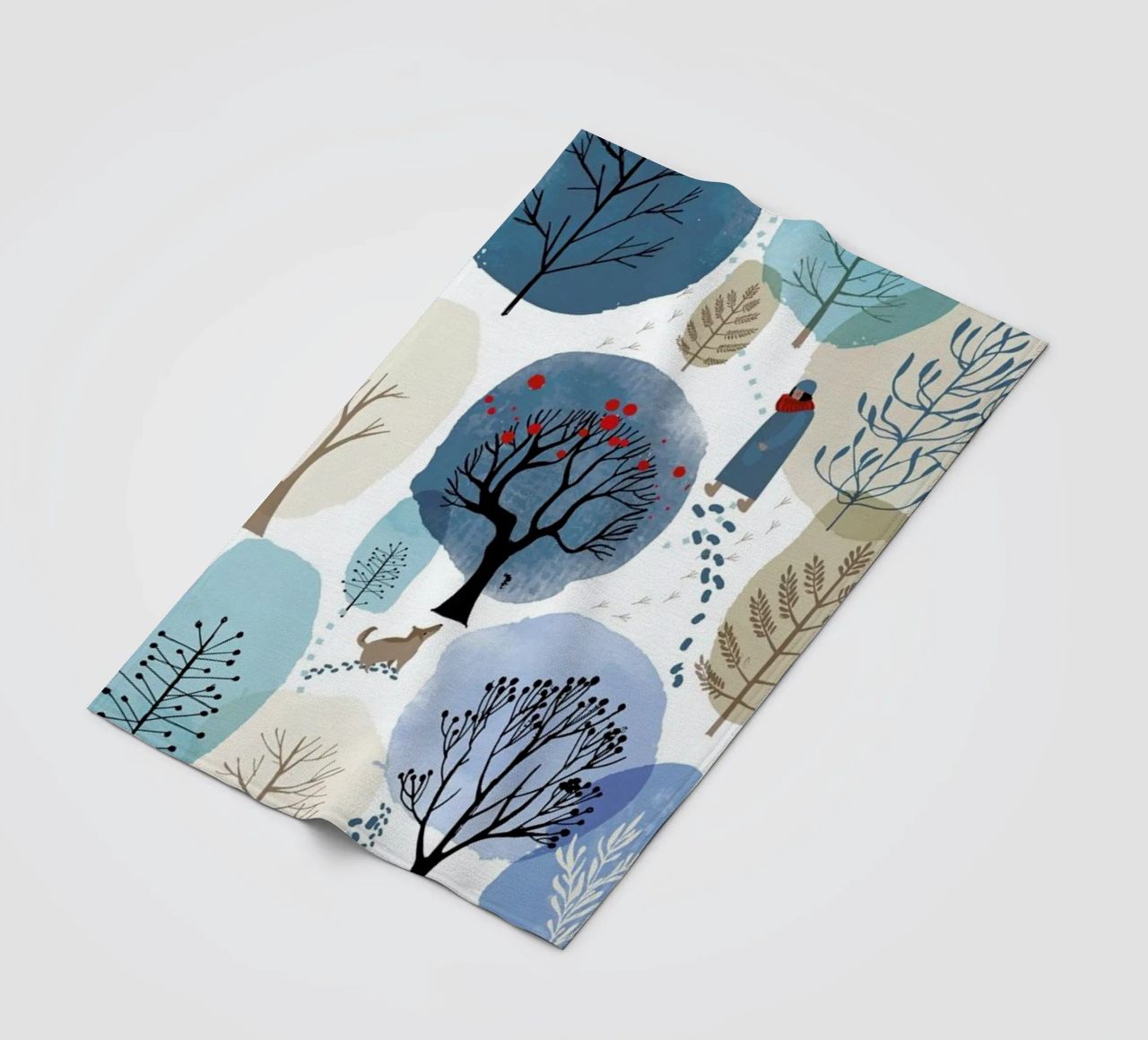 Winter Forest coperta in pile da Little Flourishes