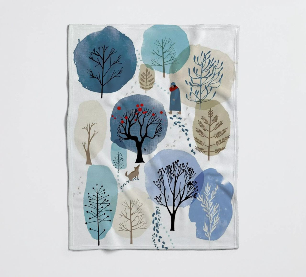 Winter Forest coperta in pile da Little Flourishes