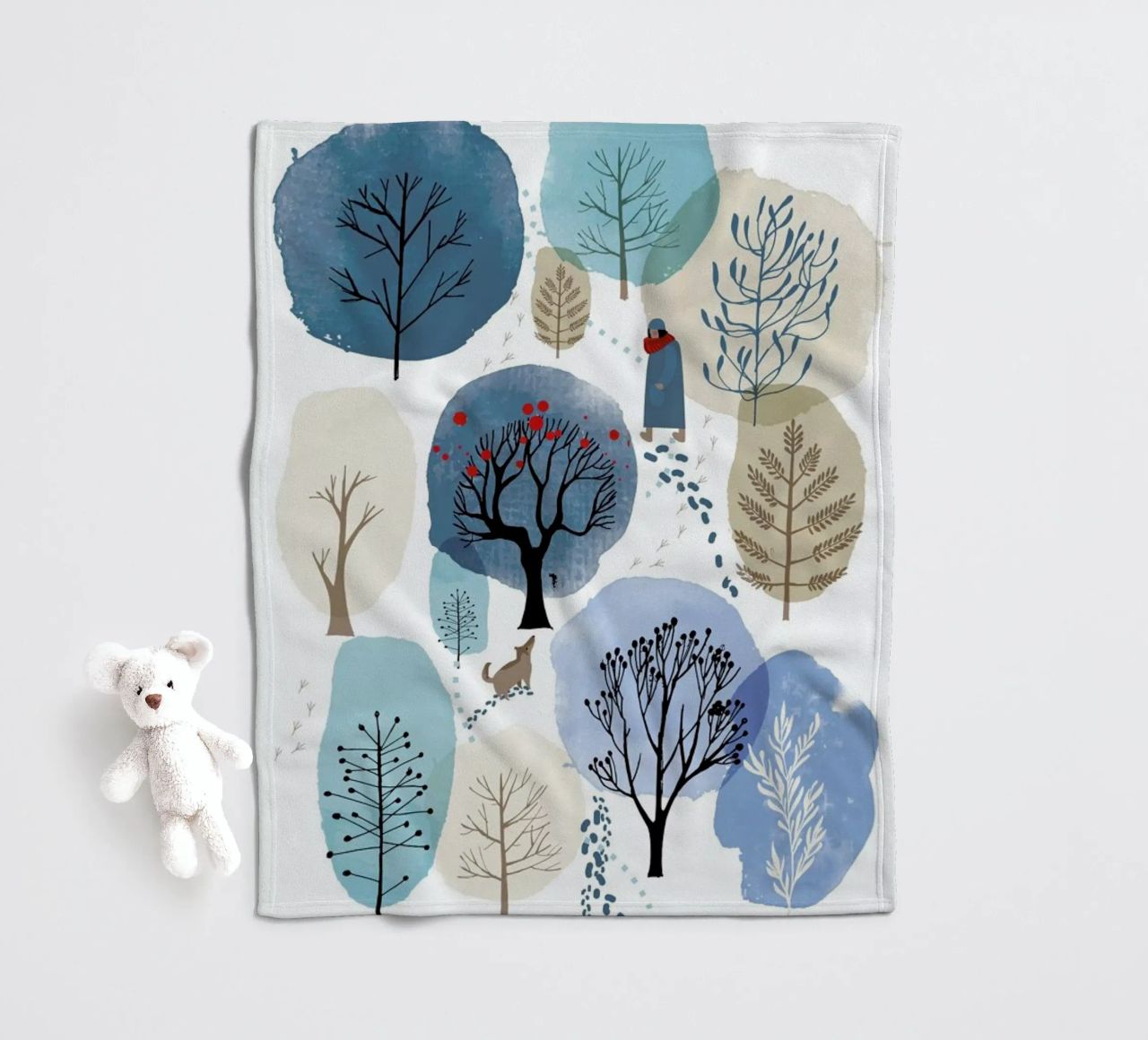Winter Forest coperta in pile da Little Flourishes