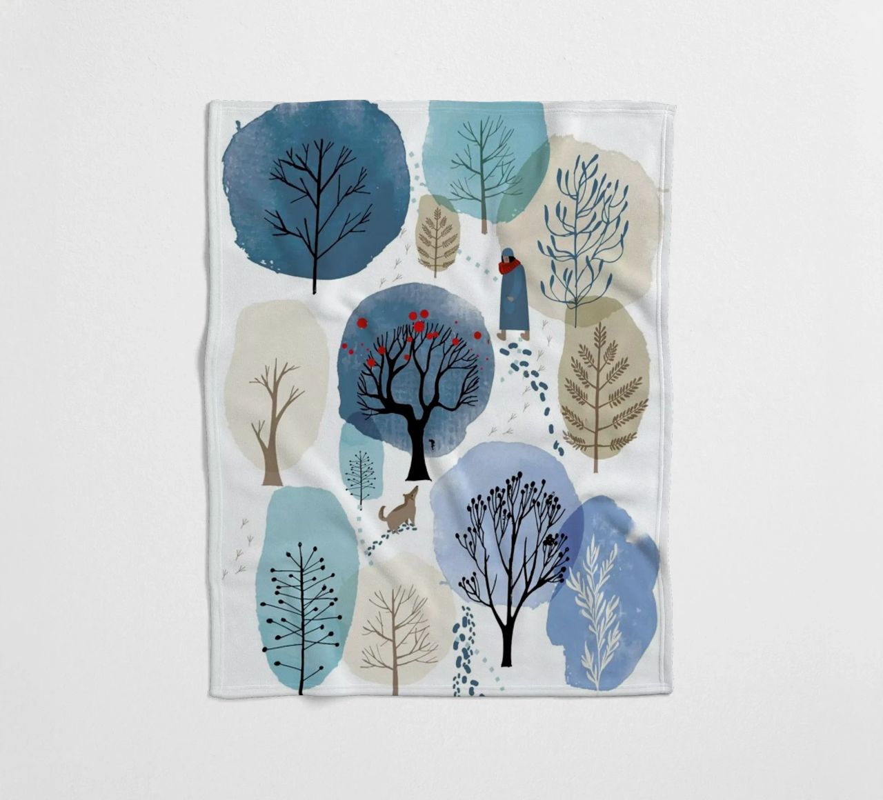 Winter Forest coperta in pile da Little Flourishes