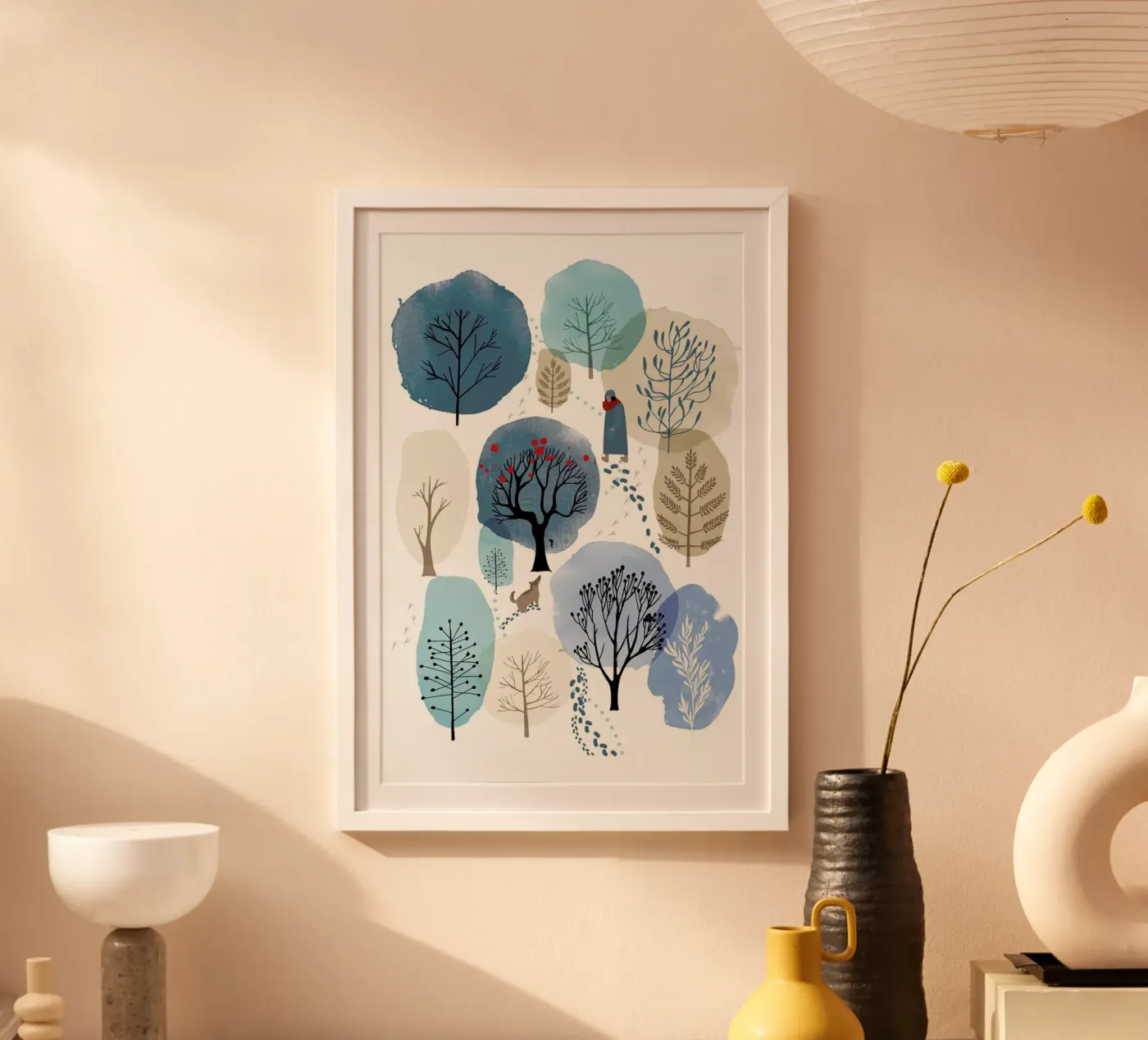 Winter Forest poster by Little Flourishes