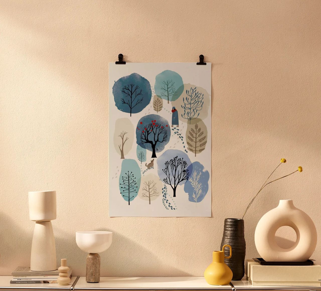 Winter Forest Poster von Little Flourishes