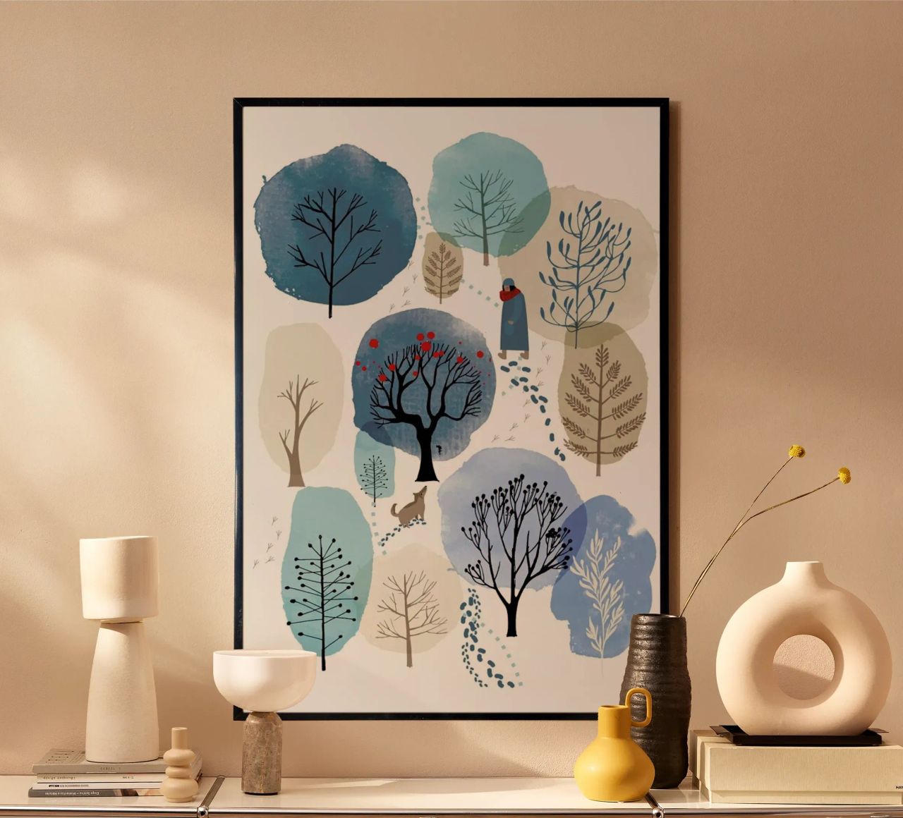 Winter Forest Poster von Little Flourishes