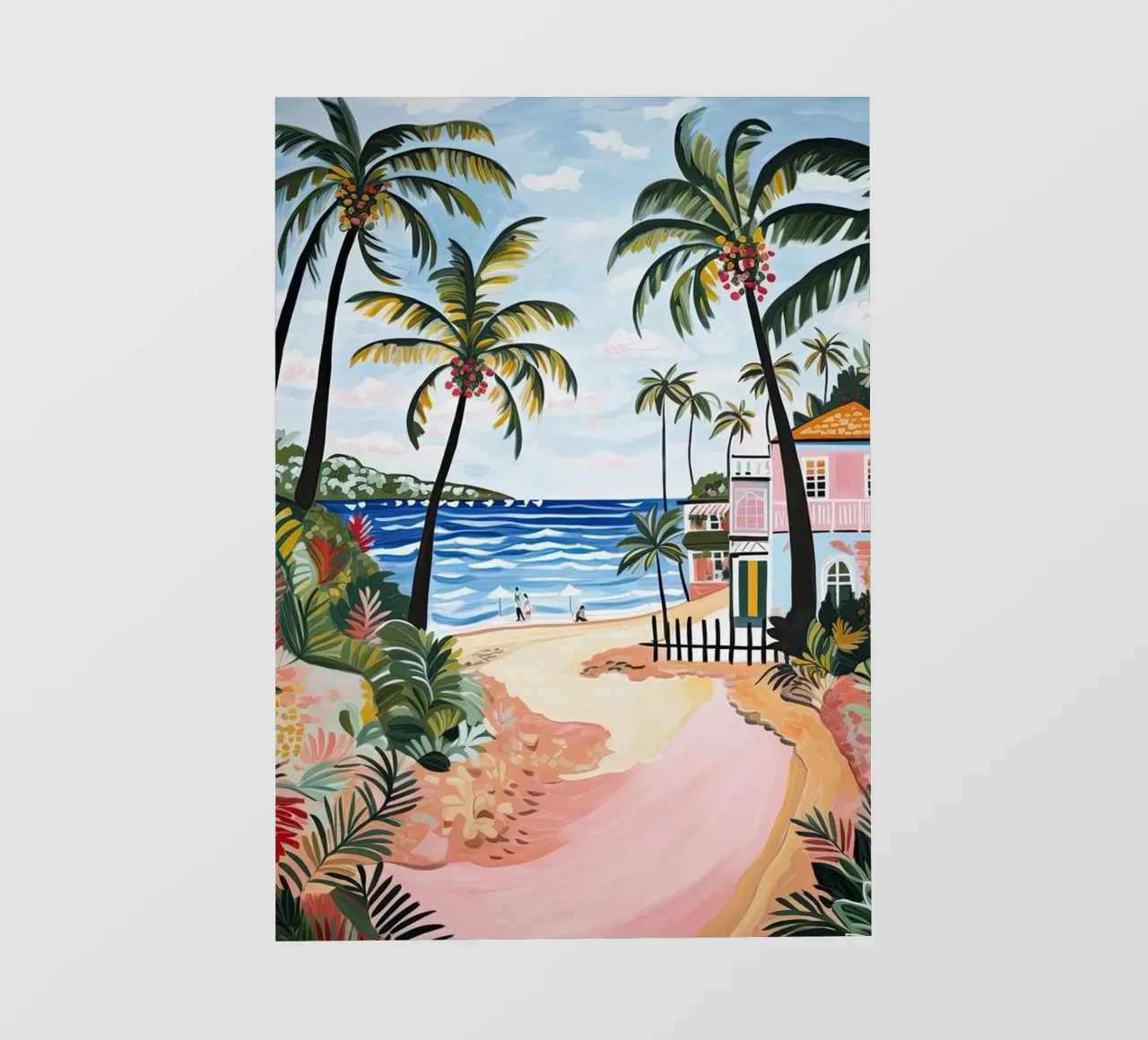 Palm Beach, Australia, Matisse And Rousseau Style pellicola backlit da Trending Art Company