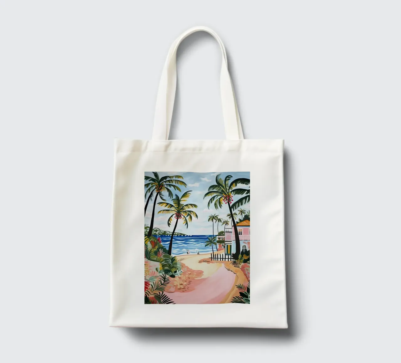 Palm Beach, Australia, Matisse And Rousseau Style borsa in juta da Trending Art Company