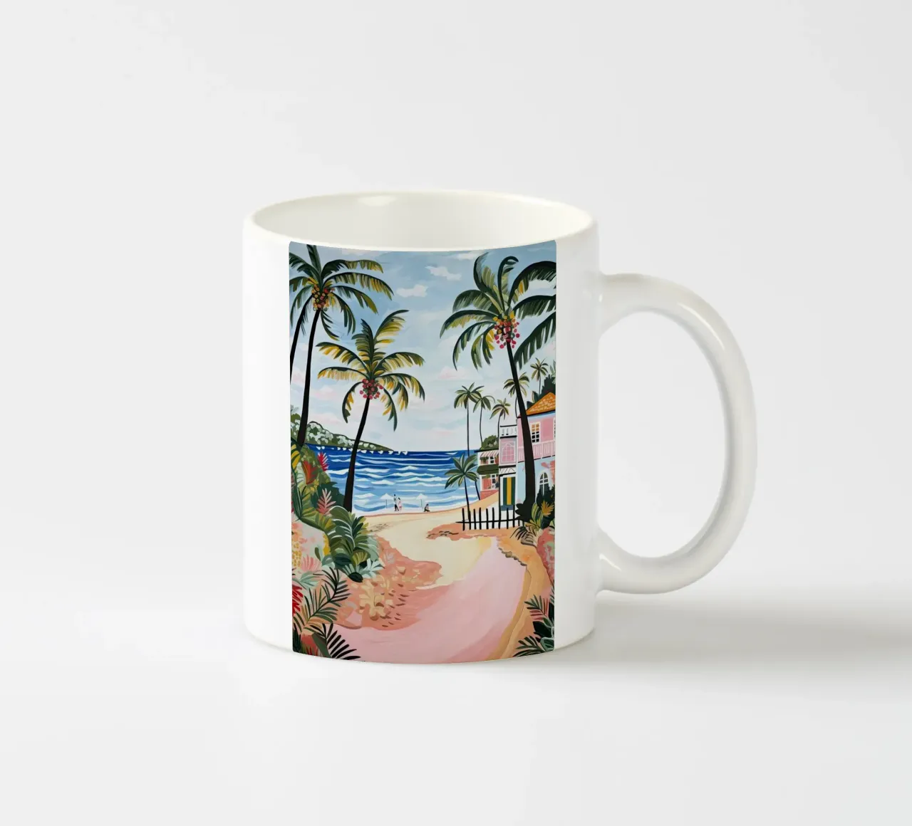 Palm Beach, Australia, Matisse And Rousseau Style tazza in ceramica da Trending Art Company