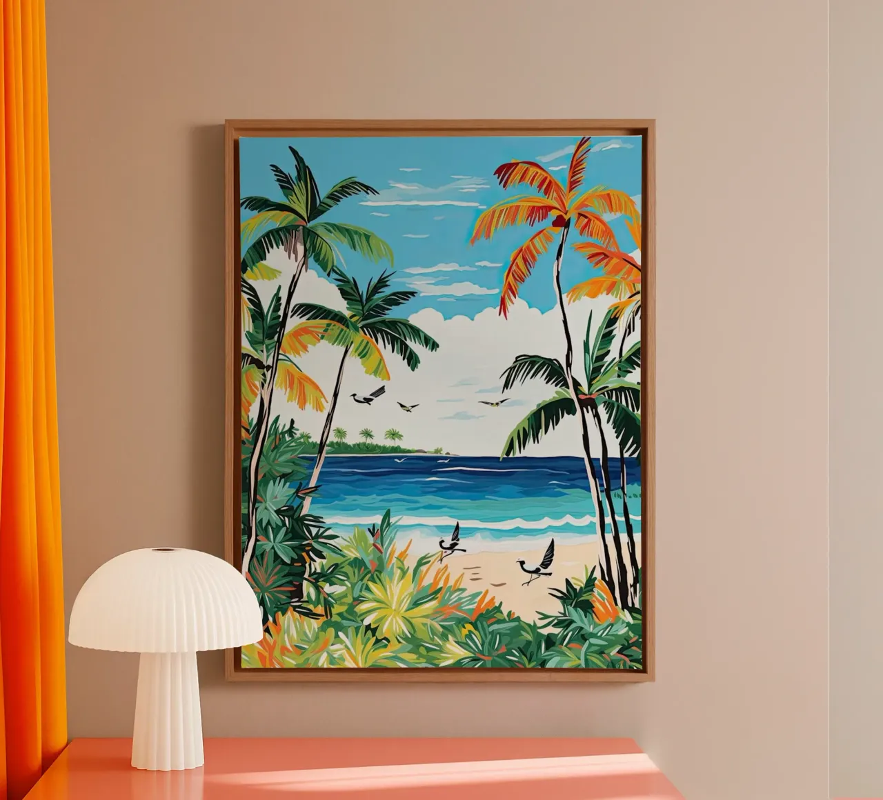Eagle Beach, Aruba, Matisse And Rousseau Style tela da Trending Art Company