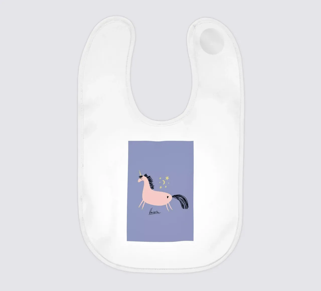 Unicorn Magic babero de Little Flourishes