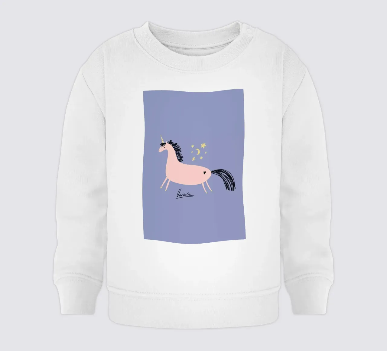 Unicorn Magic felpa neonato da Little Flourishes