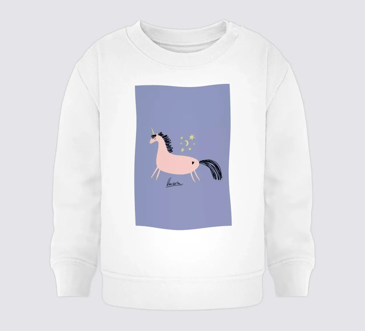 Unicorn Magic baby sweatshirt van Little Flourishes
