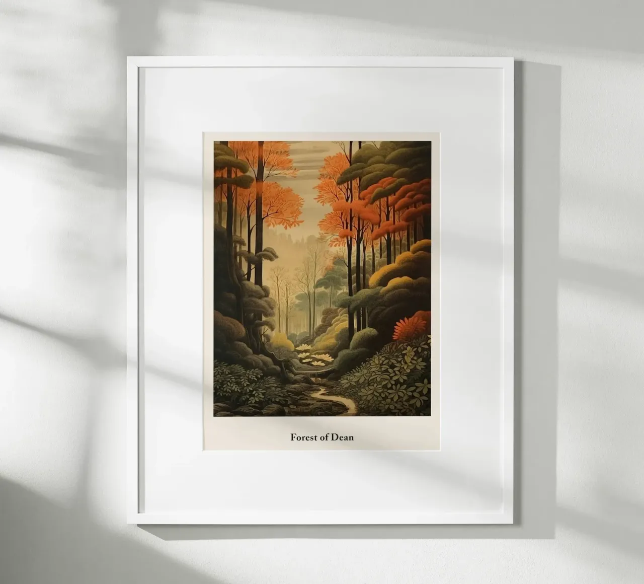 Forest of Dean poster con telaio in alluminio da Trending Art Company