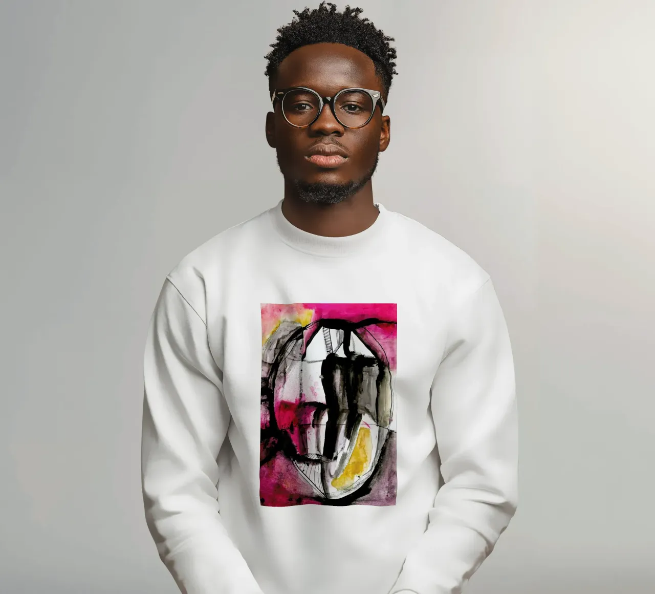 Someone Saw A Face In This Painting felpa da Klaus with K