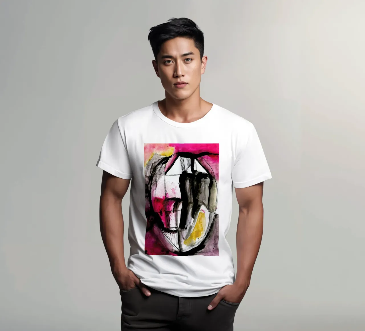 Someone Saw A Face In This Painting t-shirt by Klaus with K