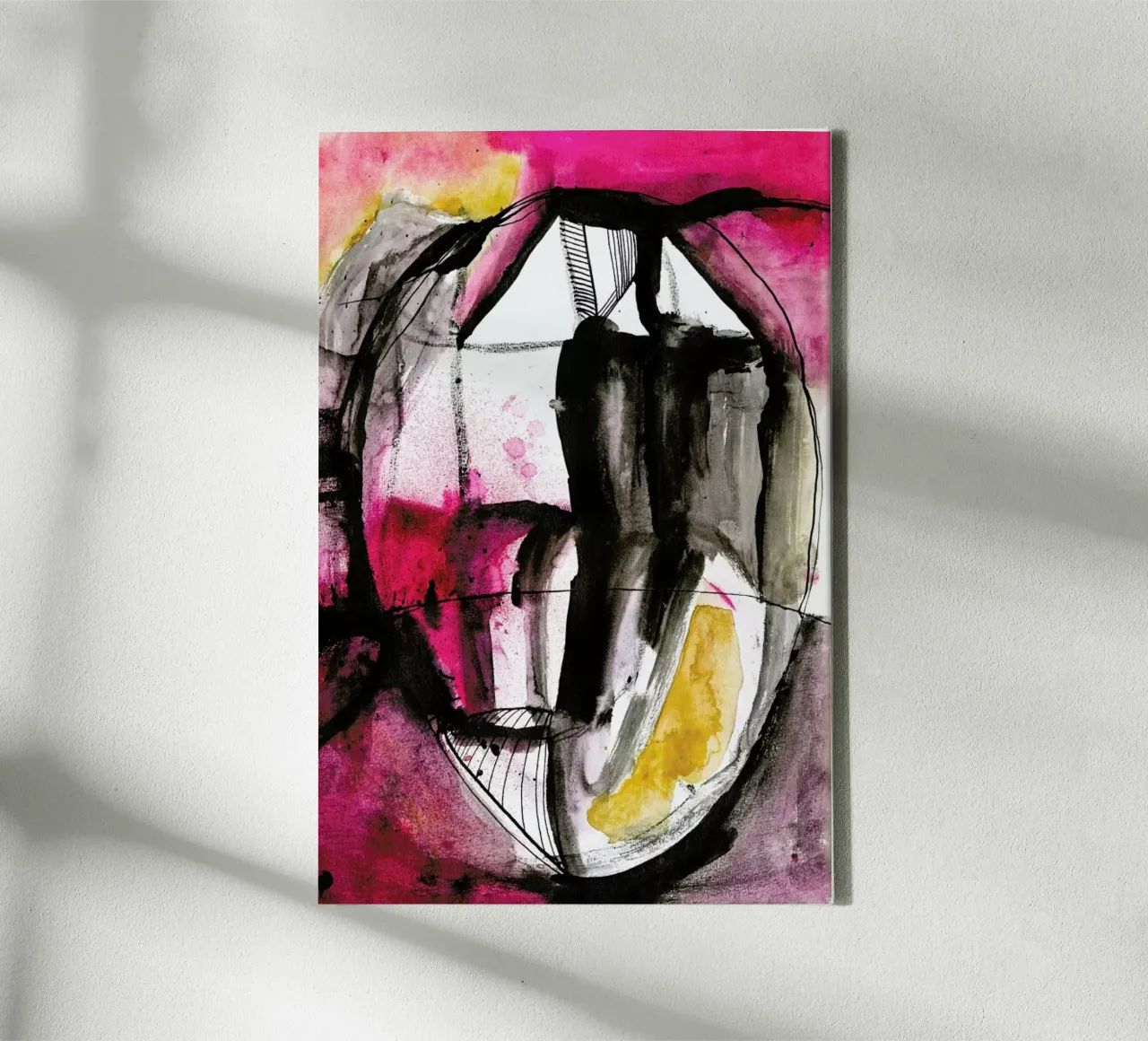Someone Saw A Face In This Painting canvas by Klaus with K