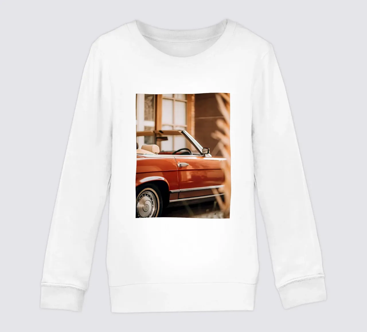 Auto d'epoca rossa felpa bambino da CAR EDITION