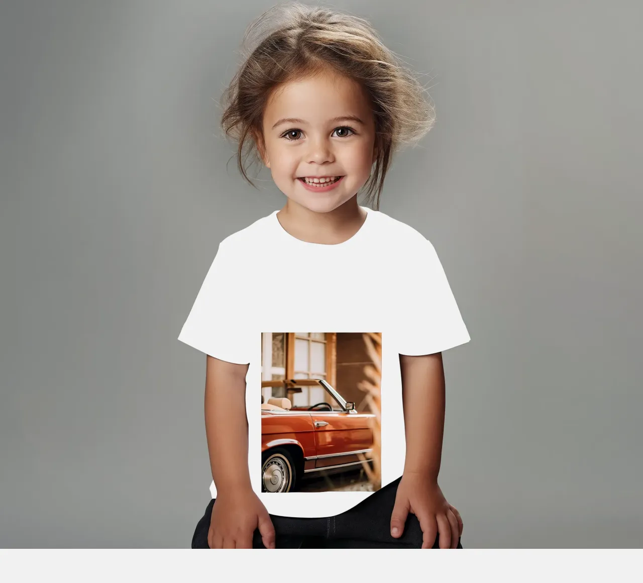 Red Classic Car Kinder T-Shirt von CAR EDITION