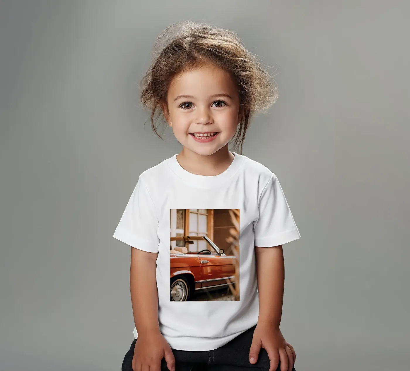 Red Classic Car Kinder T-Shirt von CAR EDITION