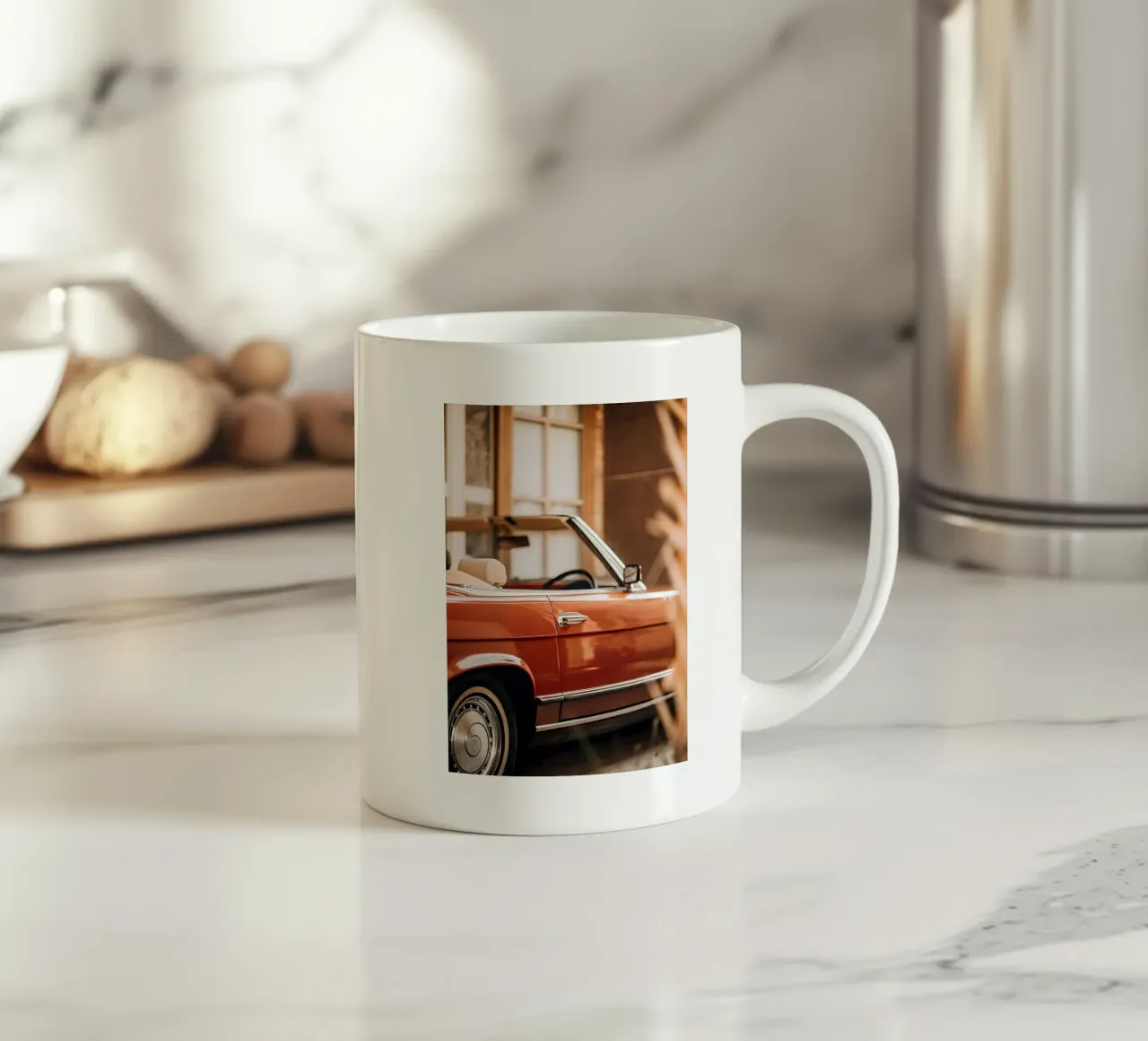 Auto d'epoca rossa tazza in ceramica da CAR EDITION
