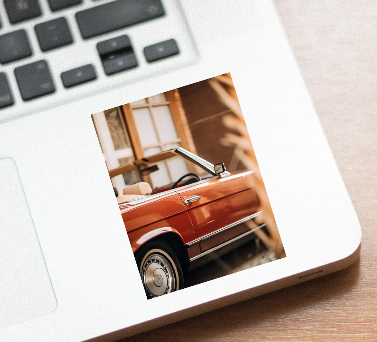 Roter Oldtimer Sticker von CAR EDITION