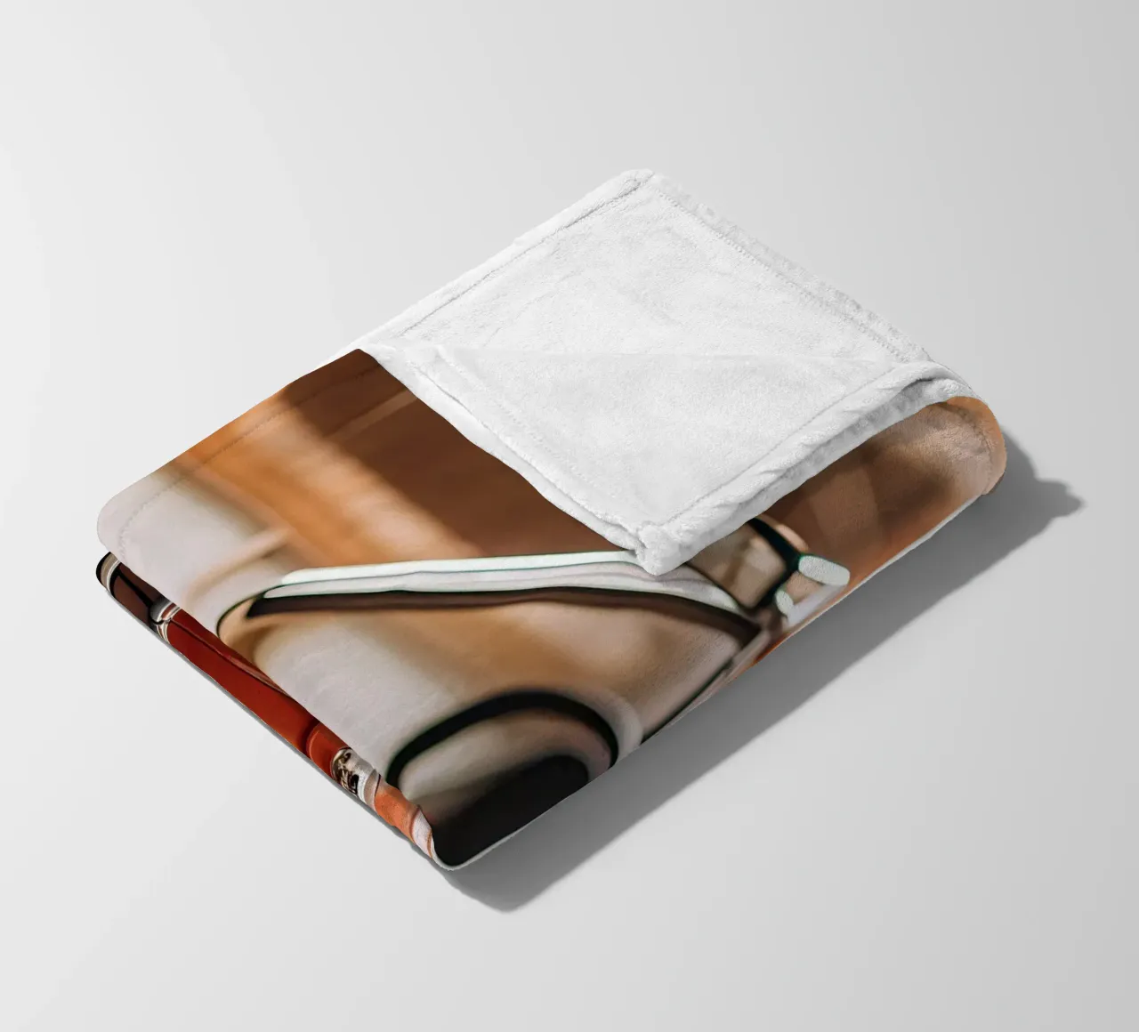 Roter Oldtimer Fleecedecke von CAR EDITION