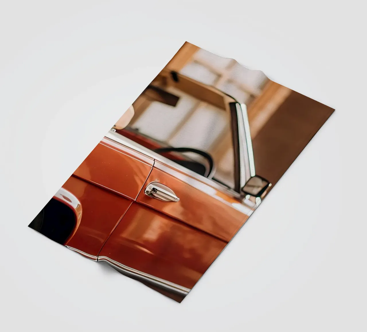 Roter Oldtimer Fleecedecke von CAR EDITION