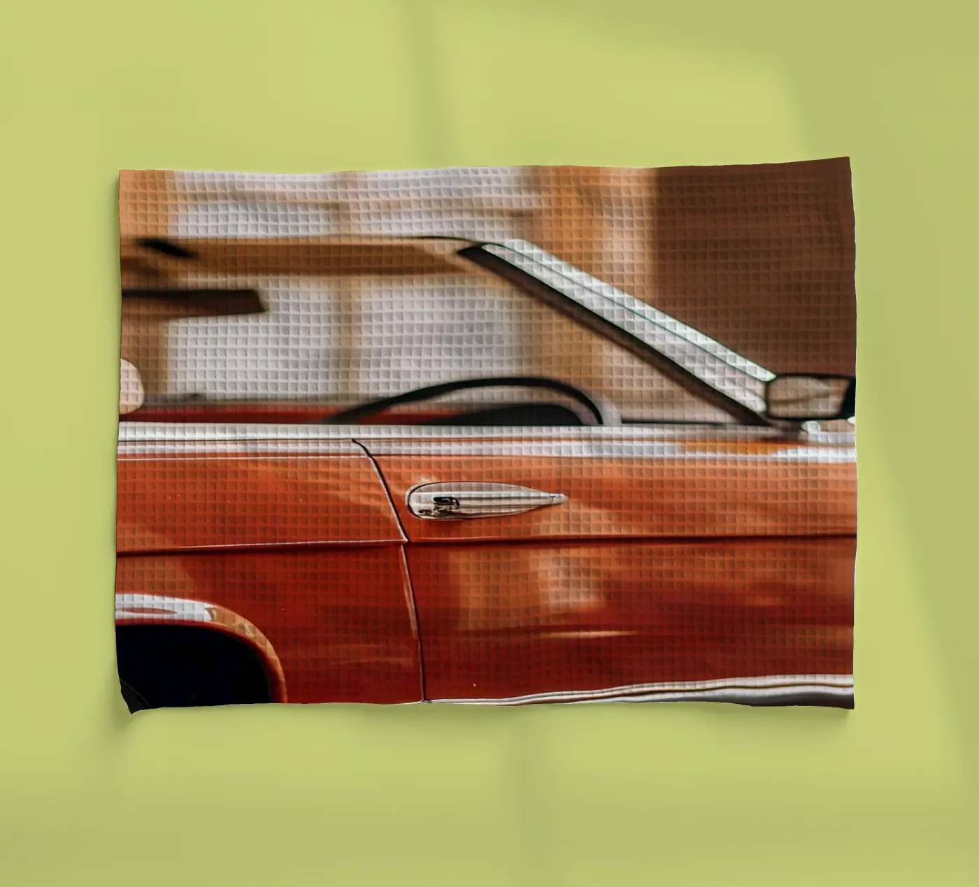 Roter Oldtimer Geschirrtuch von CAR EDITION