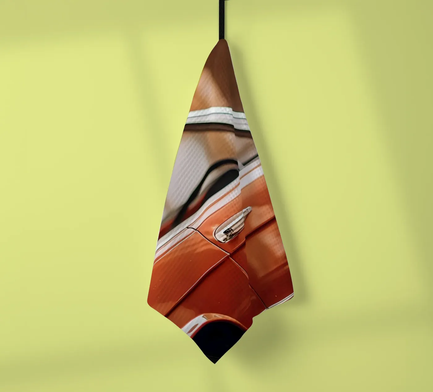 Roter Oldtimer Geschirrtuch von CAR EDITION