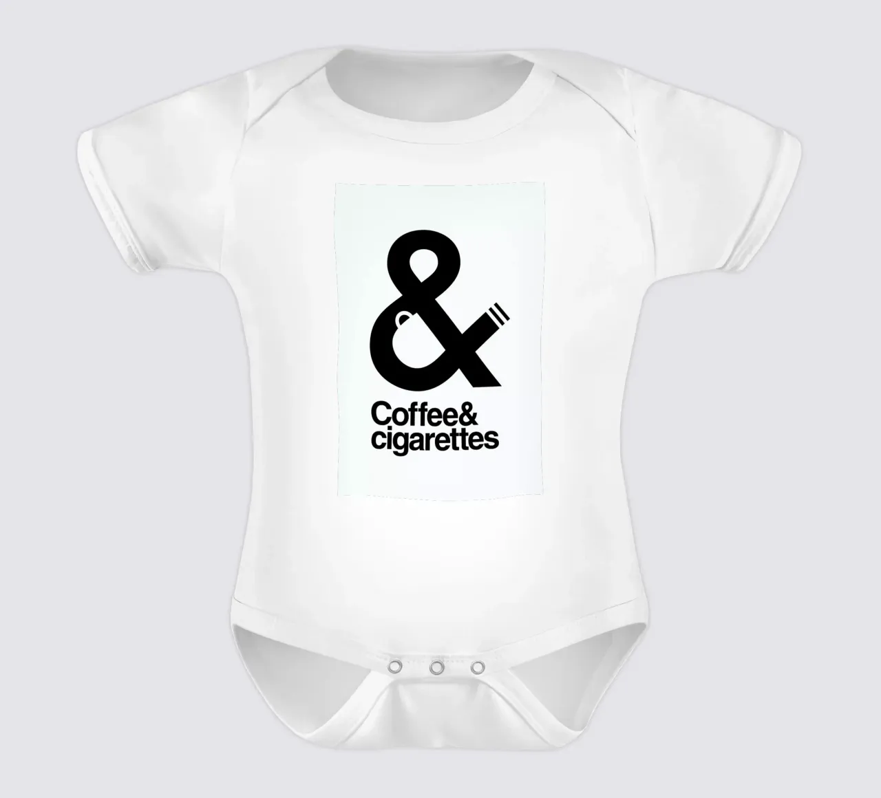 Coffee And Cigarettes 01 body neonato maniche corte da Viktor Hertz