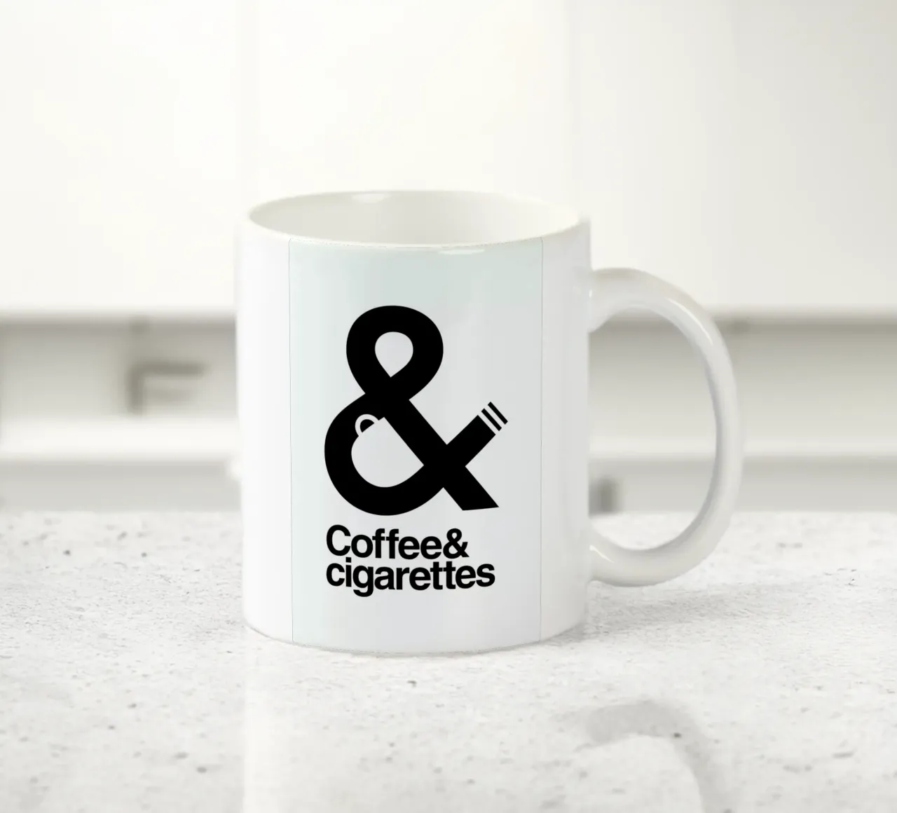 Coffee And Cigarettes 01 tazza in ceramica da Viktor Hertz
