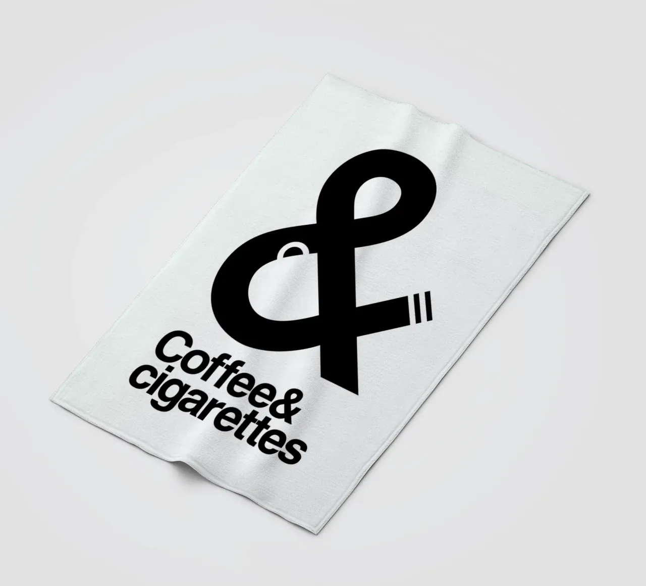 Coffee And Cigarettes 01 coperta in pile da Viktor Hertz