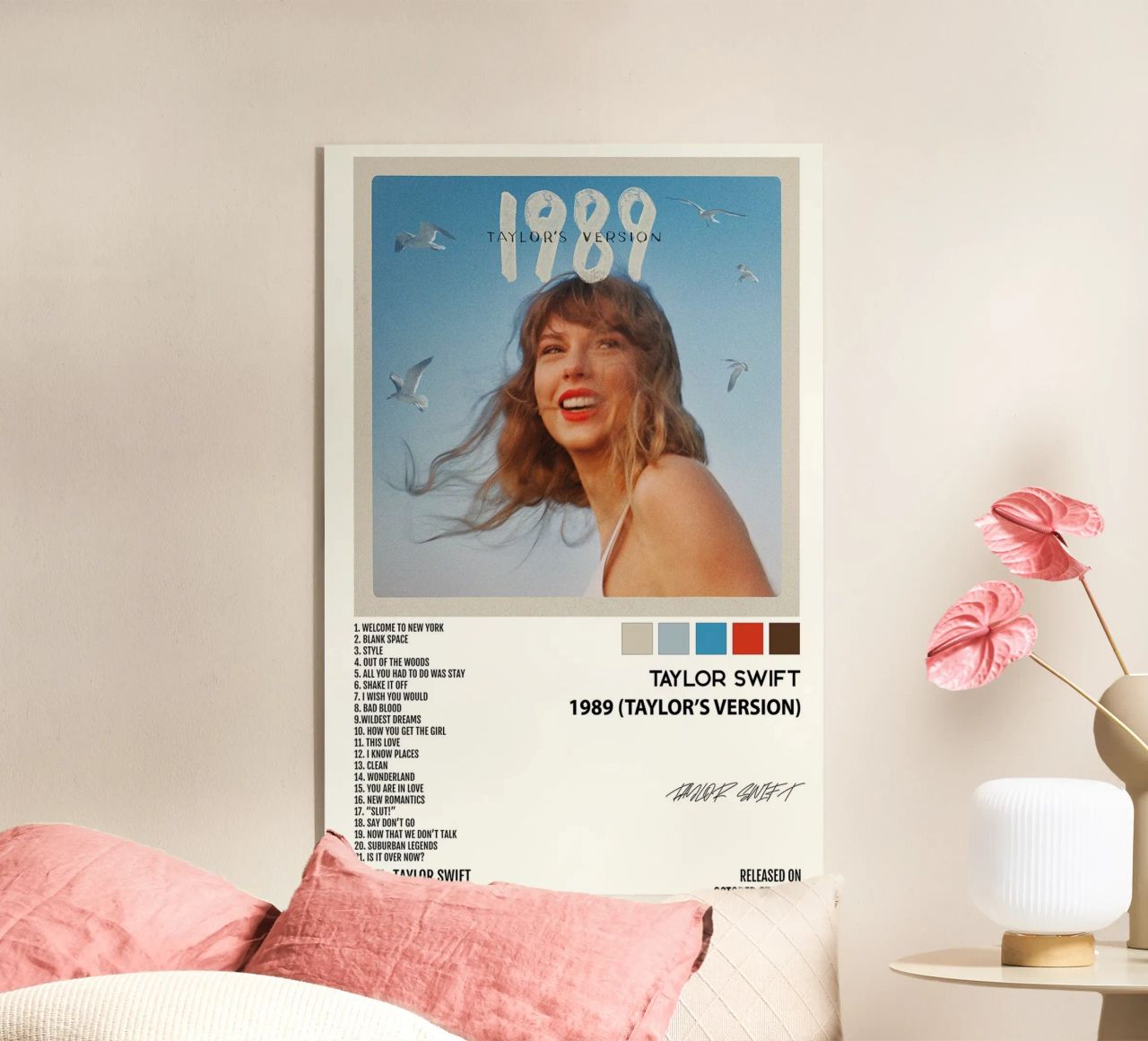 Taylor Swift 1898 Album Song List Acryl-Glas von avissta