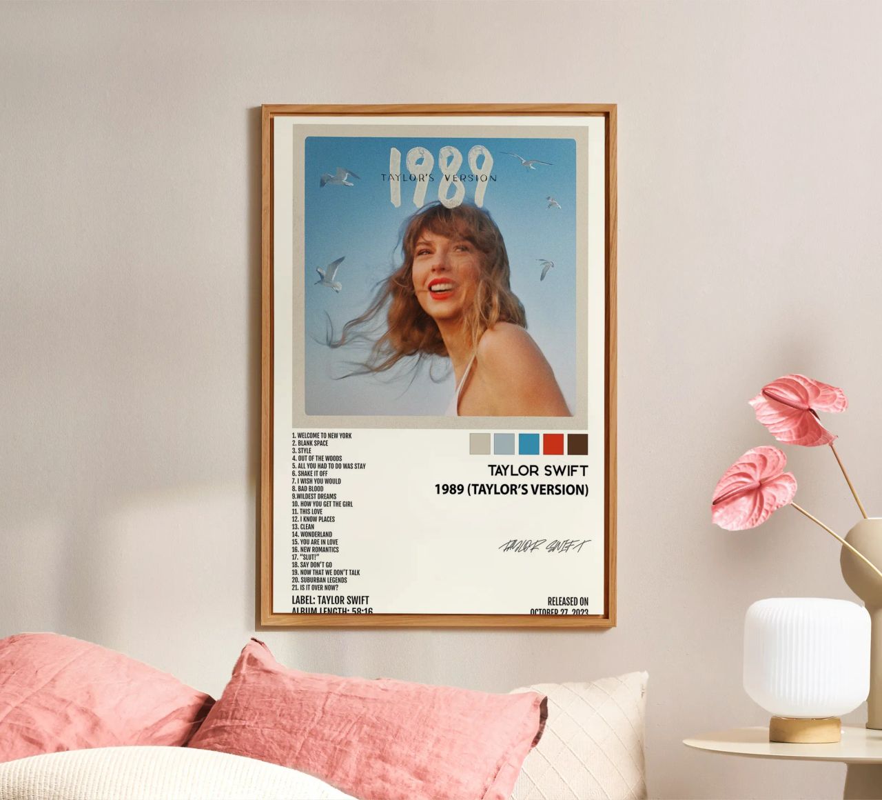 Taylor Swift 1898 Album Song List Alu-Dibond von avissta