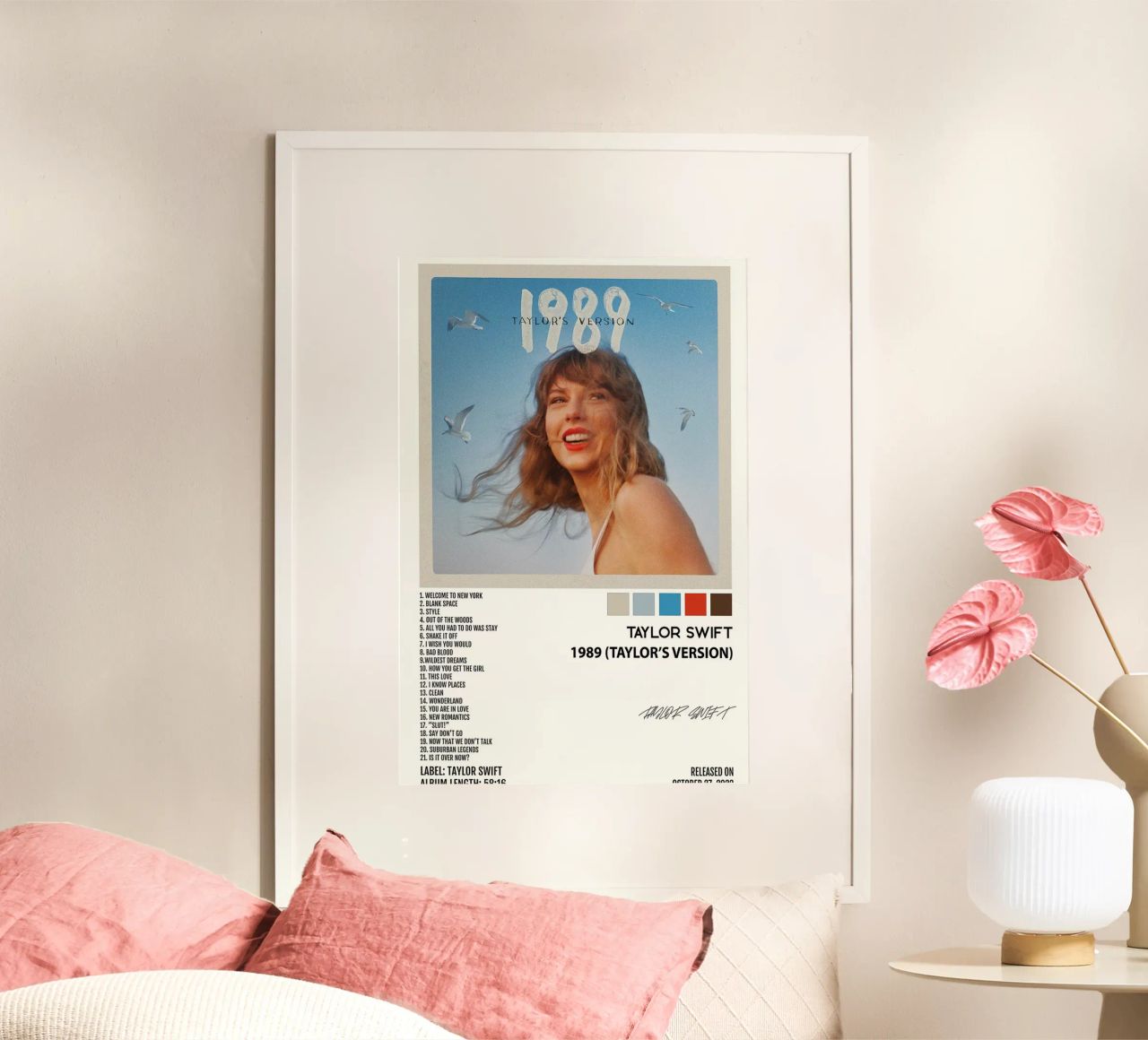 Taylor Swift 1898 Album Song List Poster von avissta