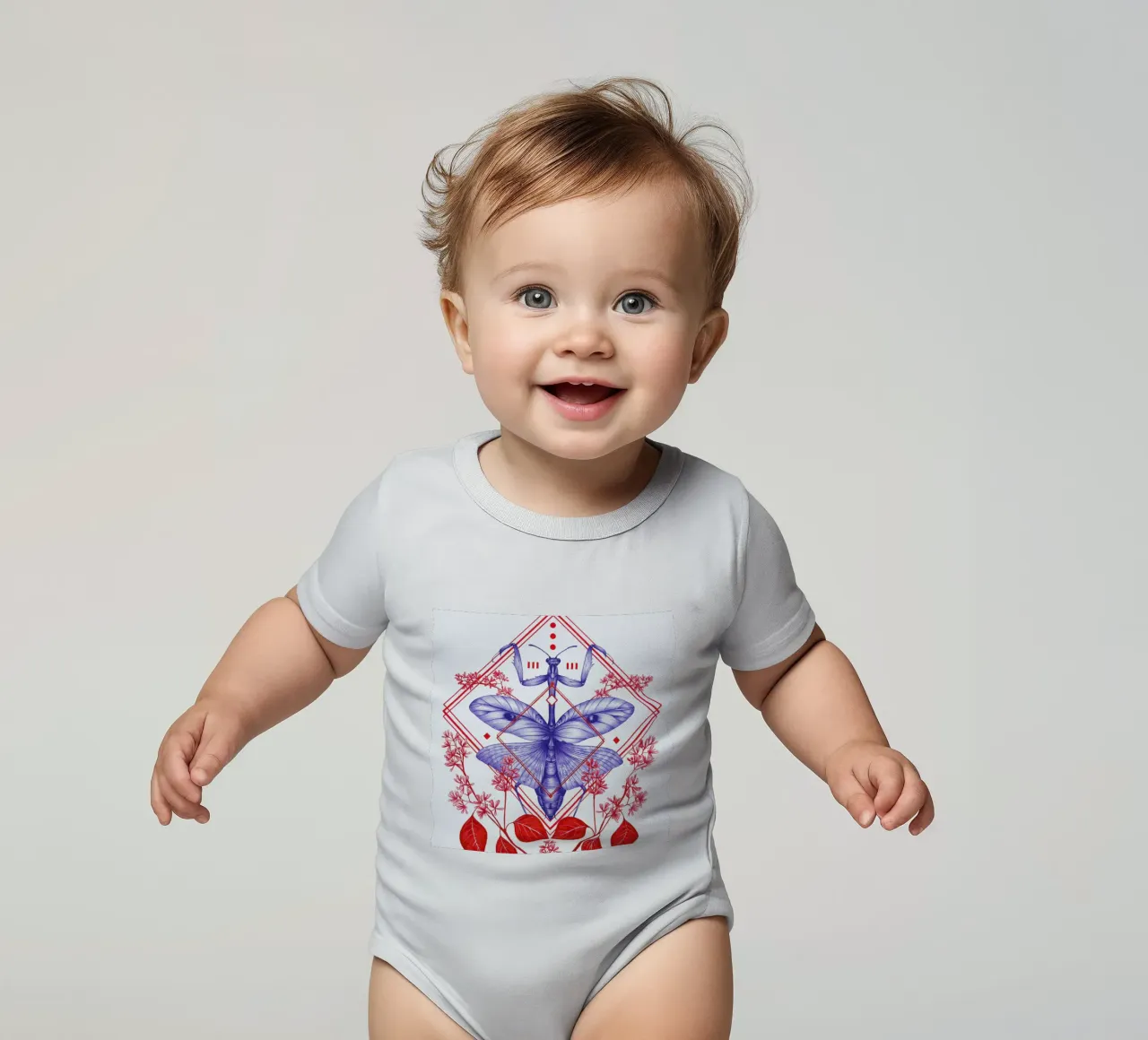 Evolution 3 Kurzarm Babybody von The White Deer