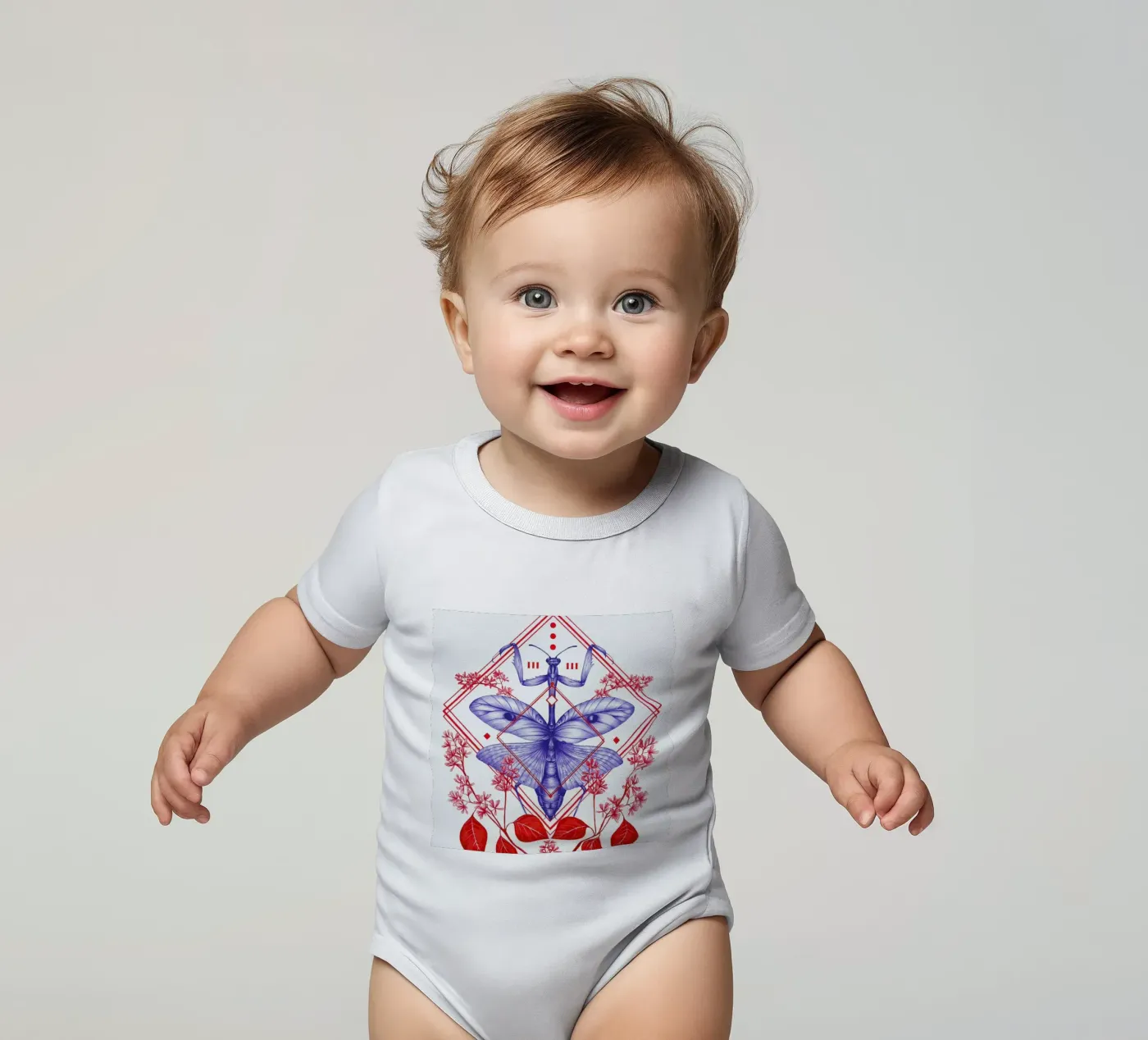 Evolution 3 Kurzarm Babybody von The White Deer