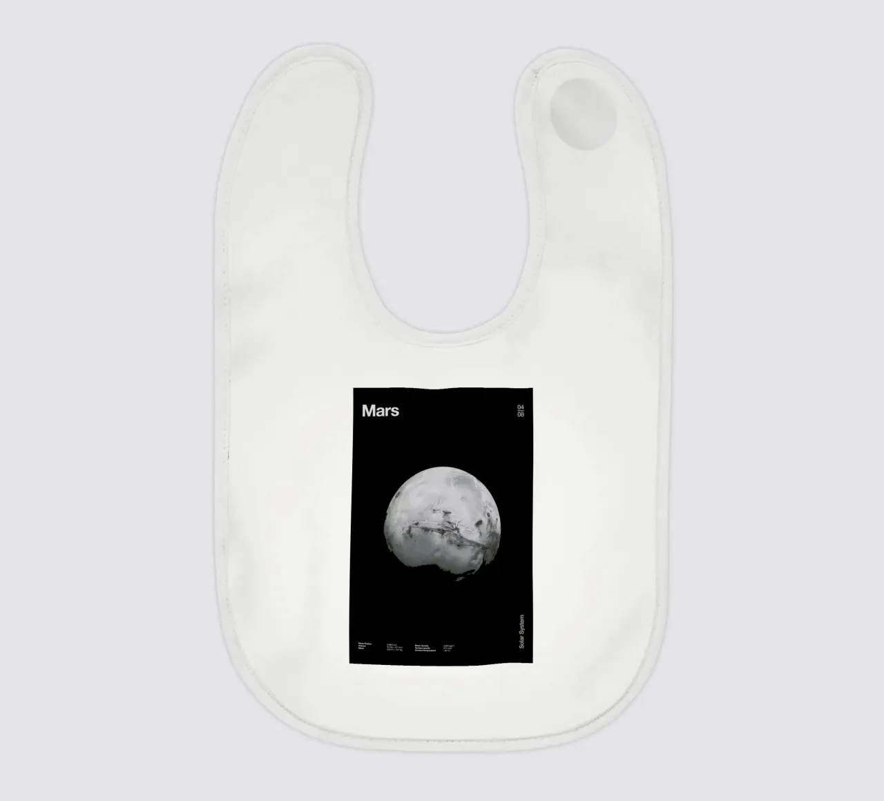 Mars baby bib by Florent Bodart