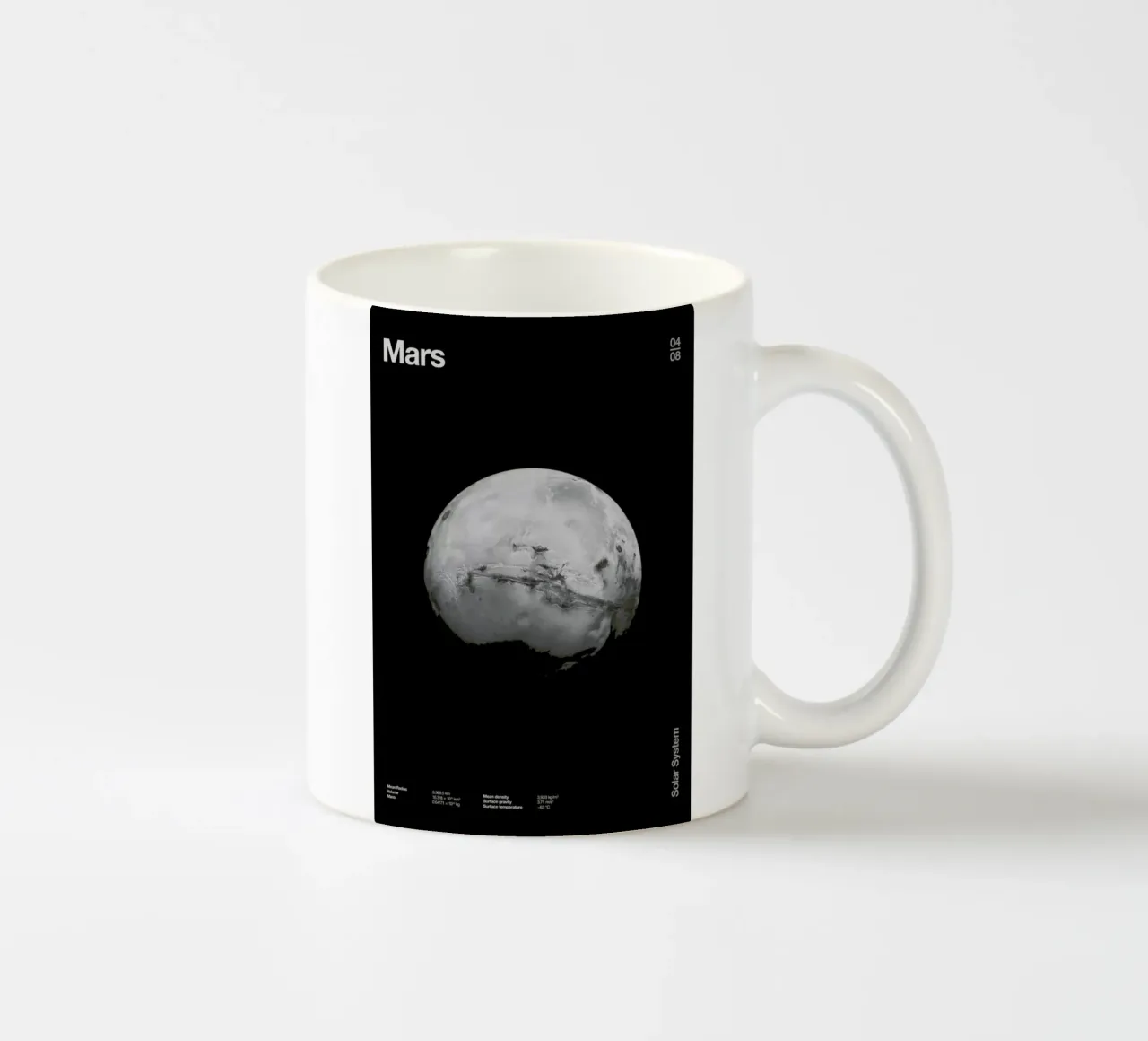 Mars tazza in ceramica da Florent Bodart