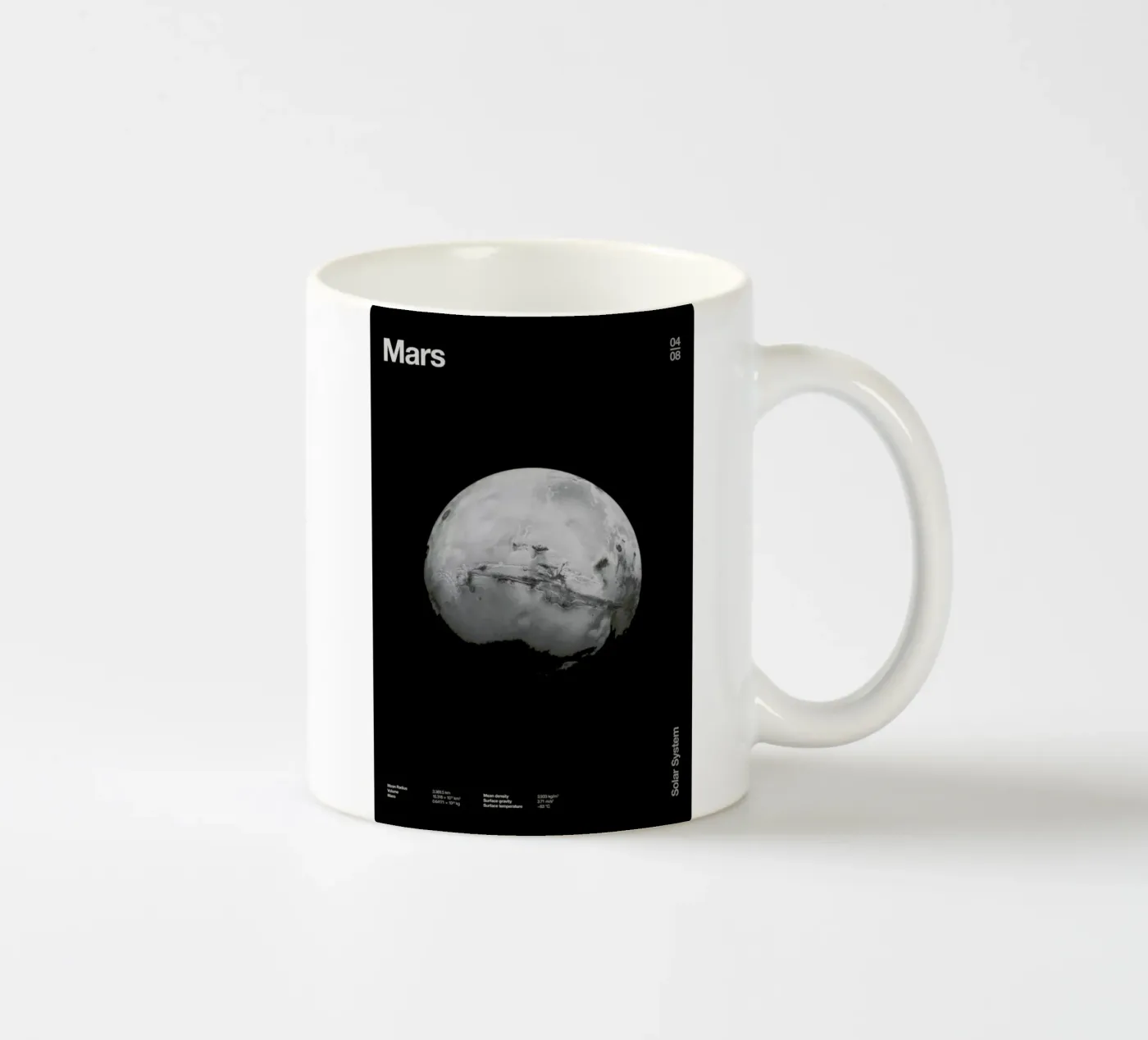 Mars tazza in ceramica da Florent Bodart