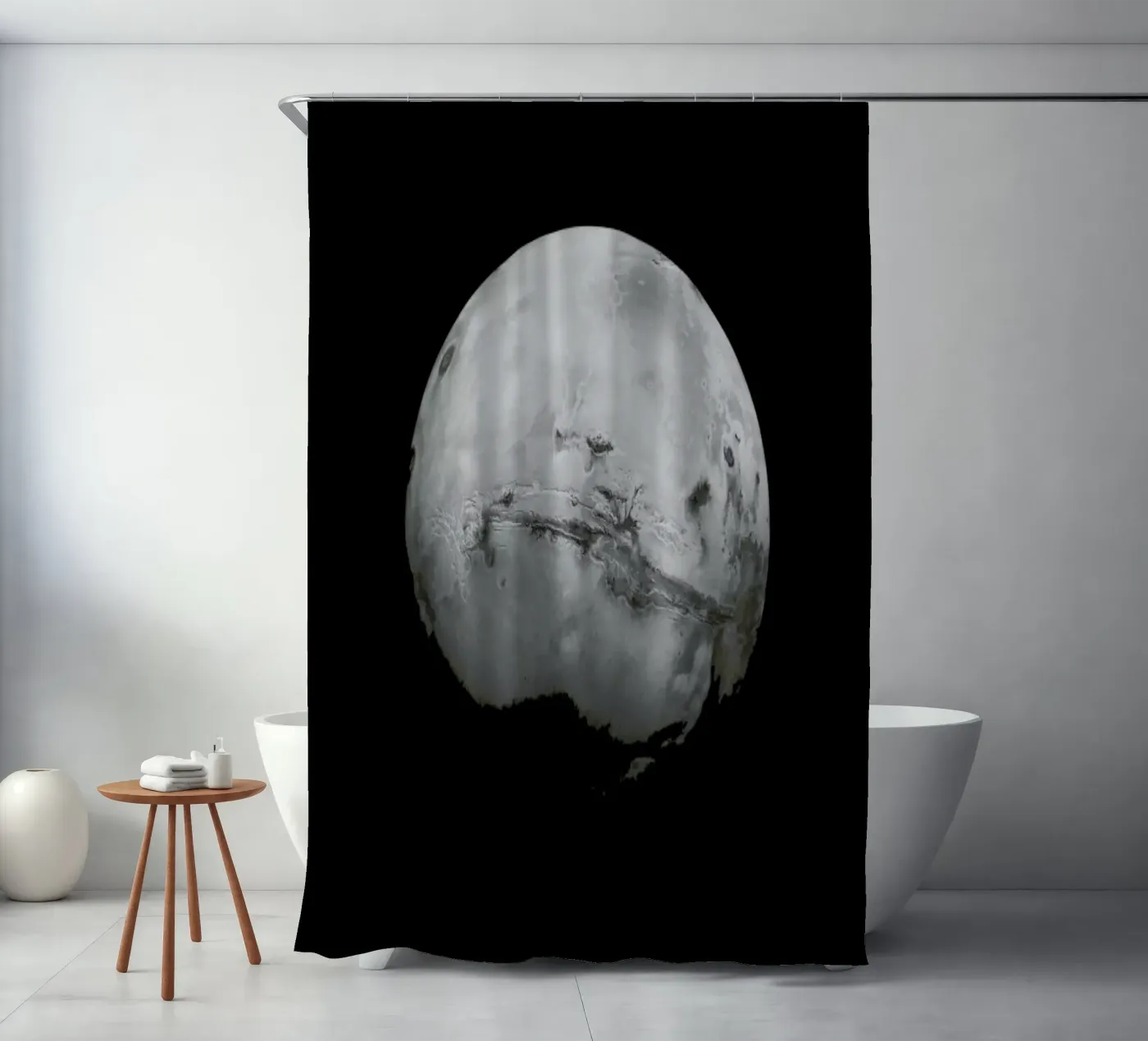 Mars Duschvorhang von Florent Bodart