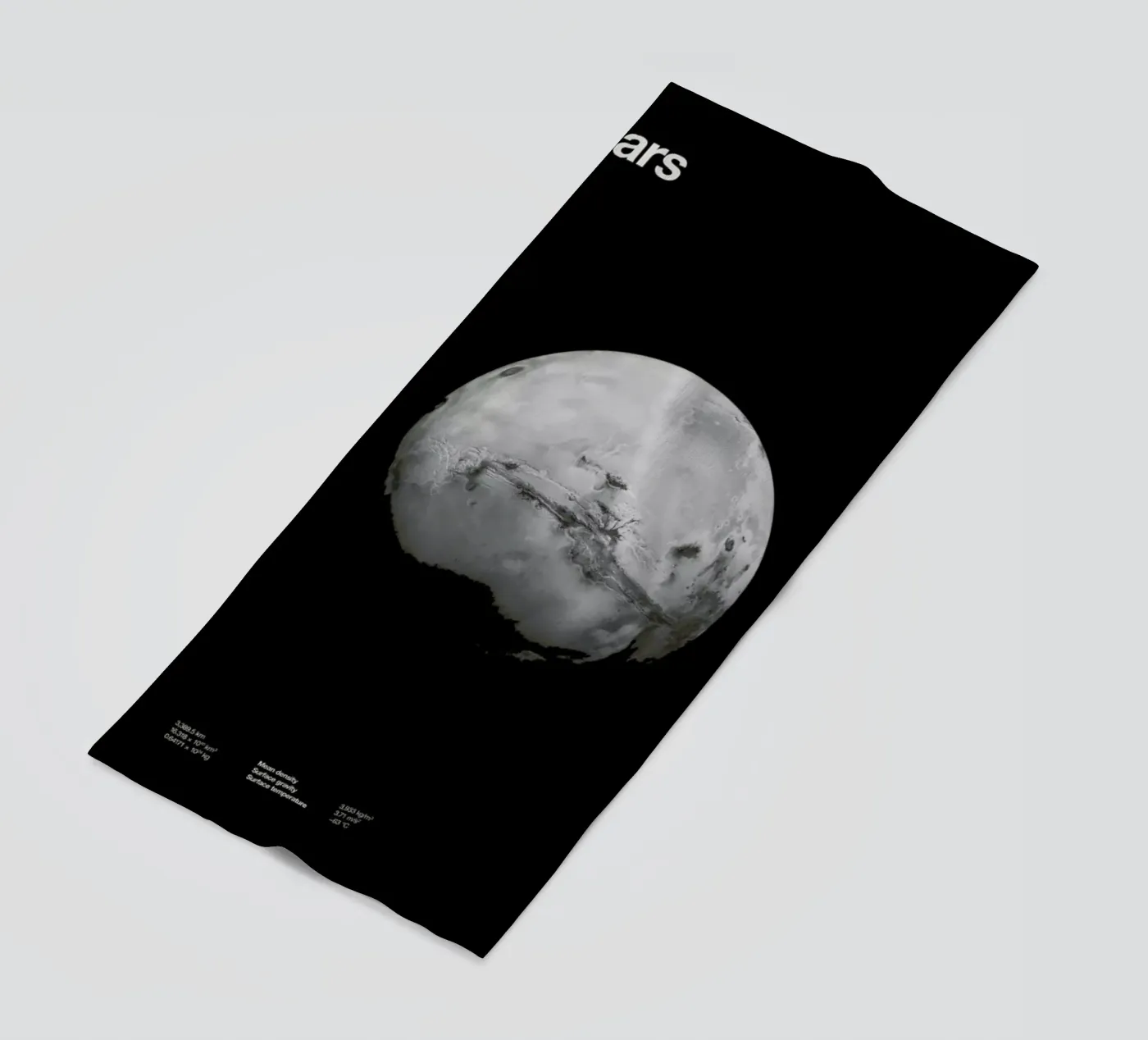 Mars beach towel by Florent Bodart